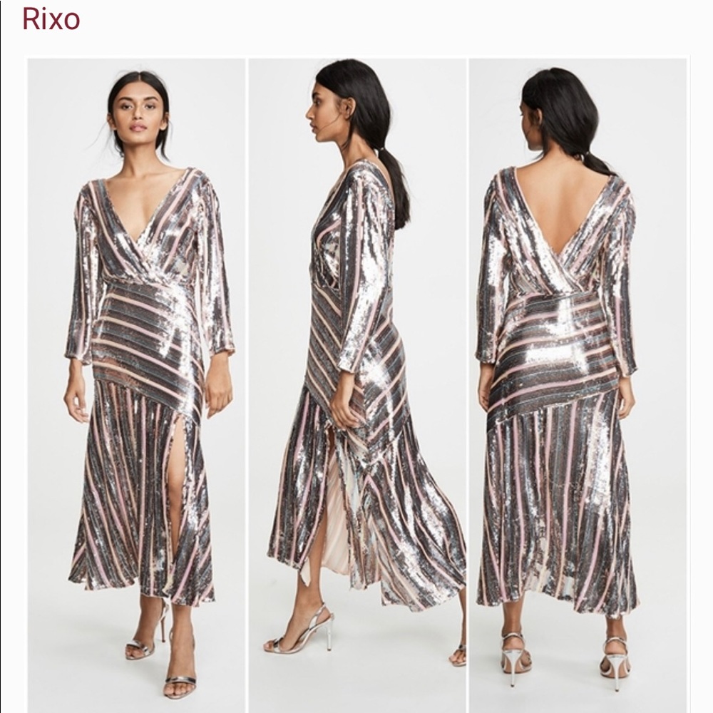 Rixo Tara Sequin Dress